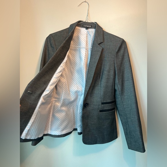 Charcoal Ladies Blazer - Picture 2 of 8